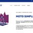 Diseño de página Web institucional Moto Simple se muestra la solapa nosotros